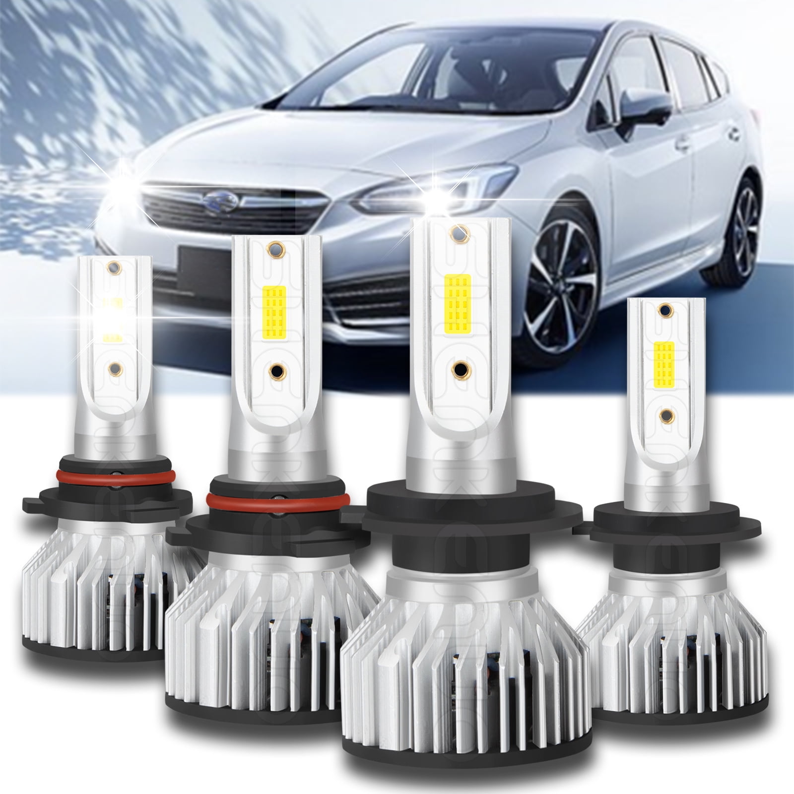 9005 H7 LED Headlight High&Low Beam Bulbs 6000K for Hyundai Tucson 20192020 4pcs