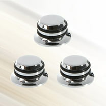 SHINYPASING 3Pcs Shape Volume Control Knob Metal for Guitar and Bass 1x1x0.6in