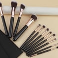 thumbnail image 6 of Compact 12 Pieces Cosmetic Brush Set Travel Face And Eye Makeup Brushes, 6 of 14