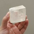 thumbnail image 3 of 1 pieza de calcita de paralelogramo óptico, espato de Islandia, cristales naturales, piedras minerales, piedras curativas, decoración, artesanía, colección, 3 of 5