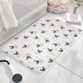 thumbnail image 3 of Pug and Footprints Flannel Non Slip Door Rugs,Washable Door Mats Indoor,Decorative Door Mats,Dirt-Resistant and Absorbent Doormat for Entrance,Bedroom,Kitchen,Bathroom,23.5x16in(60x40cm), 3 of 5