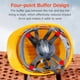 thumbnail image 5 of Casco de seguridad Irfora Casco de seguridad ABS, transpirable, a prueba de golpes, con rejillas de ventilación, raya reflectante de amortiguación multipunto para fábrica de almacén, naranja Irfora Casco de seguridad, 5 of 7