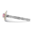 thumbnail image 3 of Sterling Silver & 14k Pink Tourmaline Ring, 3 of 8