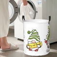 thumbnail image 5 of Sikiie Christmas Gnomes Print Round Dirty Clothes Basket, Waterproof Standing Foldable Storage Basket, for Laundry Room, Bedroom, Bathroom Storage-Small, 5 of 6
