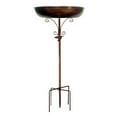 thumbnail image 2 of Daiosportswear Iron Bird Bath Stand,Rustproof Robust Standing Bath,11.8" Diameter,31.5in Total Length,Adjustable Height,Easy Clean,Decorative Leaves,Bird Feeding Station,Garden Outdoor Use, 2 of 7