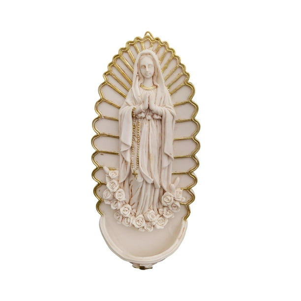 Figuras de María, estatua colgante de María, escultura de personaje artesanal de resina, escultura religiosa, estatua de María
