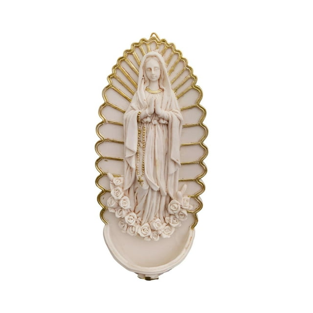 KLKCMS Religious Statue Holy Crafts Statuette Catholic Blessed Wall Mounted Mary Statue