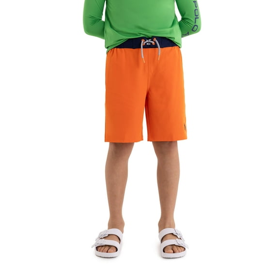 U.S. Polo Assn. Boys E-Board Swim Short with Brief Liner, Sizes 4-18