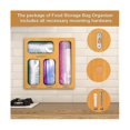 thumbnail image 2 of Bamboo Zipper Closure Bag Organizer For Drawer - Closure Bag Organizer For Drawer Storage Bag Organizer Kitchen Drawer, 2 of 5
