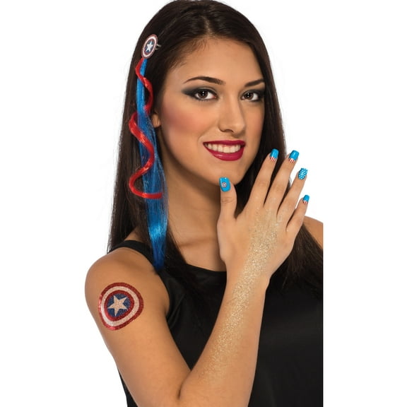 Deluxe Marvel American Dream Costume Accessory Makeup Kit