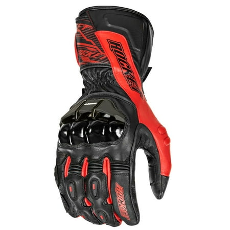 rocket joe tx gloves leather motorcycle mens glove