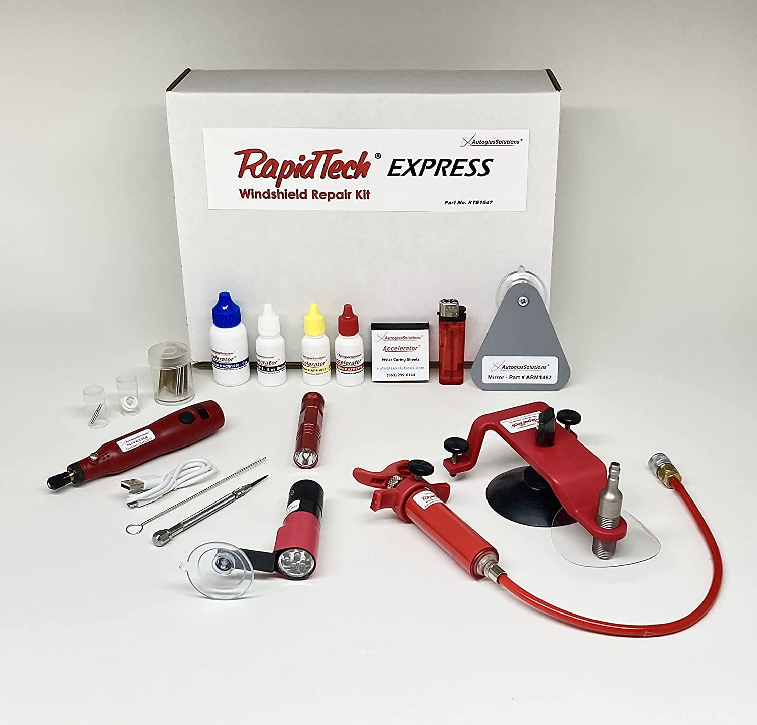 AutoglasSolutions RapidTech Express Windshield Repair Kit