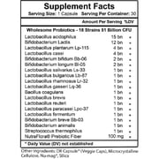 (2 Pack) Vitamins Ultra Wholesome Probiotics 51 Billion CFU and 18 Strains for Women Men