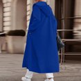 thumbnail image 3 of gbyLJF Women's Long Hooded Cardigan Soft Comfortable Solid Color Coats Fall Winter Lightweight Casual Overcoats with Pockets, 3 of 4