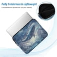thumbnail image 2 of FORMRS 13-13.3 inch Laptop Sleeve Case Soft Carrying Quilted Computer Bag Cover, Night Floating Whale, 2 of 7