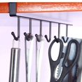 thumbnail image 2 of Cupboard Hook Kitchen Cabinet Door Shelf hook Kitchen Glass Mug cup Storage Hanging Rack wardrobe hanger Tie organizer rack, 2 of 13