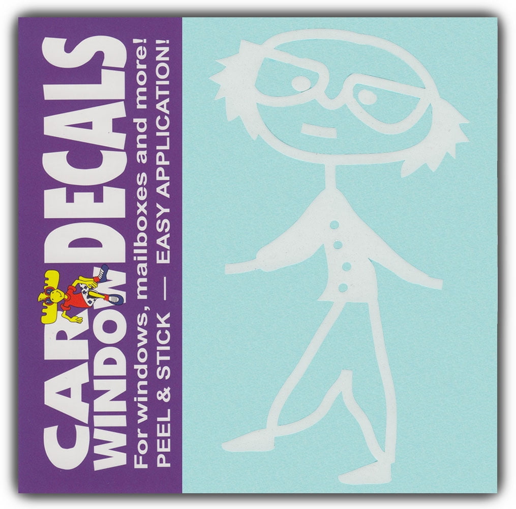 Car Window Decals Grandpa Grandfather Grandad Family Stick Figures