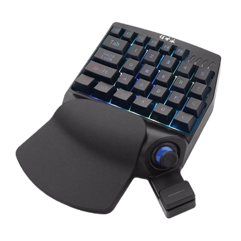 HGYCPP Wired Gaming Keyboard Mechanical Key Board One Hand Automatic