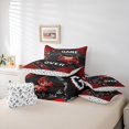thumbnail image 5 of Manfei Cartoon Console 7pcs Bedding Comforter Set,Gamer Gaming Queen Bedding Sets,Modern Geometric Hexagon Queen Sheet Sets For Adults,Luxury Bedroom Decor Reversible, 5 of 7