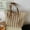 khaki, variant on Summer Style Striped Straw Shoulder Bag for Women Handmade Travel Beach Bag Travel Shopping Tote Handbag Ladies Basket bolsa