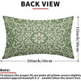 thumbnail image 4 of Sage Green Pillow Covers 12x20 Set of 2 Sage Cream Bohemian Ethnic Carpet Boho Style Pattern Decorative Lumbar Throw Pillows Outdoor Rectangle Cushion Cases Farmhouse Decor for Home Sofa Bed, 4 of 6