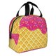thumbnail image 2 of Easygdp Red Ice Cream Bolsa Térmica Premium - Tela Oxford Impermeable, Gran Capacidad, Bolsillo Frontal, Unisex para Trabajo, Escuela, Actividades al Aire Libre y Picnics, 2 of 8