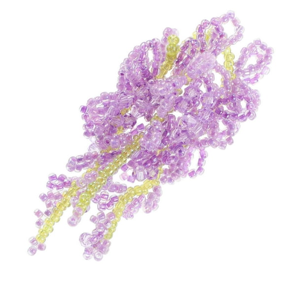 FRCOLOR Wisteria Flower Charm DIY Hair Clip Making Kit Women Flower Earrings DIY Material Hair Decoration Floral Charm DIY Hair Clip Accessory