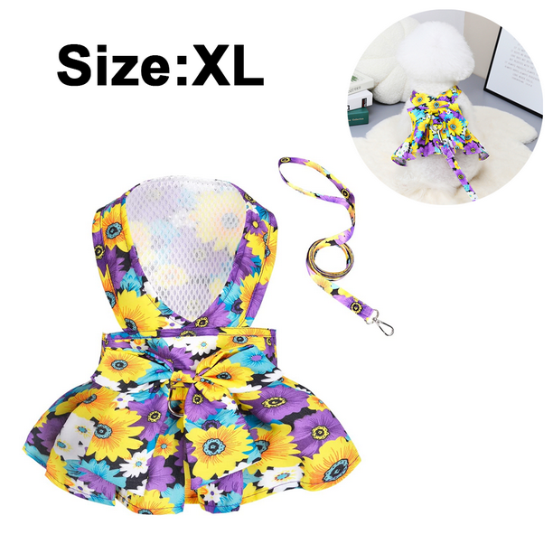 Vtido para Perro Pequeño Floral Cómodo con Lazo - Ropa Original para Cachorros y Gatos Yorkshire Terrier Verano 2026 Vtido para Perro Pequeño Floral Cómodo con Lazo - Ropa Original para Cachorros y Gatos Yorkshire Terrier Verano 2026