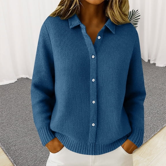 Pyhlmscde Women's Button Open Cardigan Wool Sweater, Cardigan Sweaters for Women, Sweaters for Women, Womens Winter Clothes
