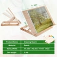thumbnail image 2 of GHSDFBB 4 Pcs Desktop Drawing Sketching Easel Bulk A3 Beech Wood Tabletop Easel 4 Position Adjustable Portable Drawing Board Wood Drafting Easel for Beginners Artists Student Painting, 17x12, 2 of 7