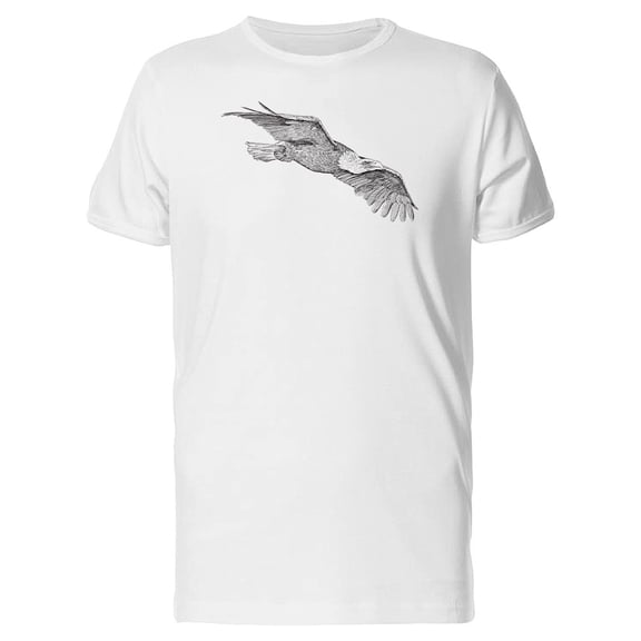 Amazing Eagle Flying Sketch Tee Men's -Image by Shutterstock