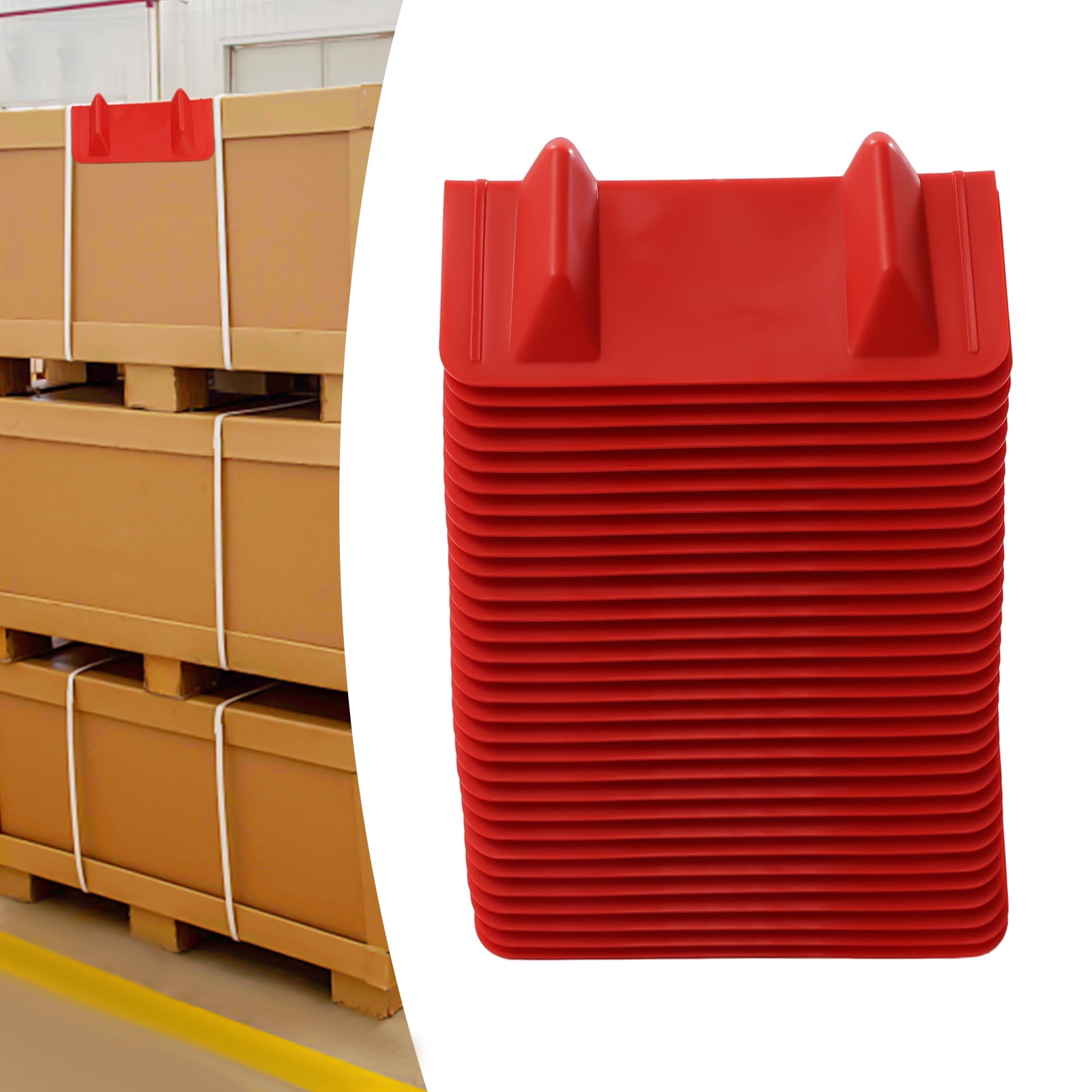 Red 30-Pack Corner Protector, Edge Protectors Flatbed, Protects Cargo Edges
