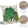 thumbnail image 4 of St Patricks Day Pillow Covers 20x20 Set of 2 Green Lucky Clover Shamrock Polka Dot Decorative Outdoor Throw Pillows St. Patrick''s Day Cushion Covers Rustic Decor for Couch Sofa Bed, 4 of 6