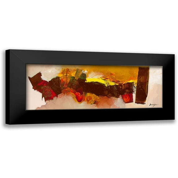 Magis, Pascal 14x7 Black Modern Framed Museum Art Print Titled - Terre brulee