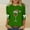 Green, variant on Christmas T Shirt for Women 3/4 Sleeve Holiday Tops Funny Wine Glass Print Casual Festive Xmas Tees Cute Outfits