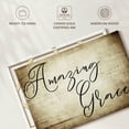 thumbnail image 6 of Elephant Stock Amazing Grace Script Wall Art - Horizontal Canvas Wall Art - Living Room Wall Decor - Inspirational And Typography Canvas - Beige And Brown Decor - 12" x 8", 6 of 8