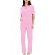 thumbnail image 4 of Ropa de Trabajo Mujeres Lavado de Bolsillo de Manga Corta Uniforme de Enfermera de Secado Elástico, 100% Poliéster Set Ligero, Lavado a Mano Casual, 4 of 6