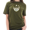 thumbnail image 3 of Plus Size Paintball Battle Graphic Design Short Sleeve Cotton Jersey T-Shirt - Army Green XL, 3 of 4