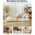 thumbnail image 3 of Sofá Cama Plegable – 3 en 1 Individual – Sillón Convertible con Colchón y Almohada – Pana Acanalada 10 mm – Fácil de Plegar – Sala o Dormitorio – Multifunción, 3 of 8