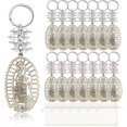 thumbnail image 1 of 20 Pieces Baptism Wood Keychain Our Lady of Guadalupe Bautizo Wood Keychain Christening Favor Baptismal Souvenirs Communion Favors (White, Pink), 1 of 4