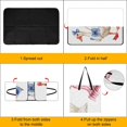 thumbnail image 4 of Patriotic Goose Carries Small Flag Waterproof Picnic Blanket with Foldable Zipper, Suitable for Outdoor Use, Suitable for Travel, Camping, Beaches, Parks, Grasslands, Picnic Blanket Accessories, 4 of 8
