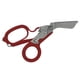 thumbnail image 4 of Tijeras de respuesta a emergencias Tijeras plegables con cortador de anillos Función de enganche para romper vidrios para interiores y exteriores Rojo, 4 of 10
