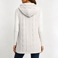 thumbnail image 4 of Ashirexll Fleece Vest Women, Womens Winter Coats, Ladies Winter Versatile Double Sided Fleece Sleeveless Hooded Jacket for Outdoor, 4 of 7