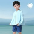 thumbnail image 3 of Mercatoo Kids Girls Sun 𝐏rotection Jacket Summer Boys Zipper Hooded 𝐂ooling Shirt Pockets for Running Outdoor Fishing, 3 of 4