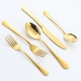 thumbnail image 6 of 40-Piece Silverware Set for 8, Stainless Steel Flatware Cutlery Set For Home Kitchen Restaurant Hotel, Kitchen Utensils Set, Gold Mirror Polished, Dishwasher Safe, 6 of 9
