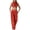 Red, variant on Women's Metallic Outfits 2 Piece Shiny Sets Shinny Sleeveless High Neck Crop Top High Waist Sweatpants Holographic Jogger Hip Hop 2PCS Clubwear Matching Sets for Party