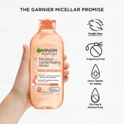 Garnier SkinActive Micellar Gentle Peeling Water All in 1 Makeup Remover, Face Cleanser, 13.5 fl oz