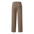 thumbnail image 6 of Nestiefly Mens Baggy Sweatpants Baggy Casual Straight Wide Leg Fleece Sweat Pants Athletic Workout Gym Jogger with Pockets Khaki 2XL, 6 of 7
