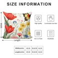 thumbnail image 2 of Pioneer Flower And Butterfly Pillow Covers,Pioneer Flower And Butterfly Throw Pillow Covers 18"×18" ,Living Room Sofa Couch Pillow Covers,Decorative Pillow Covers, 2 of 7
