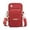Red, variant on JFHHQ Women's Running Sports Crossbody Phone Bag Fashionable Portable Shoulder Arm Wrist for Girls One Size Red